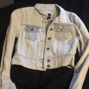 Crop top jean jacket
